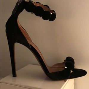 Alaia Velvet Sandals